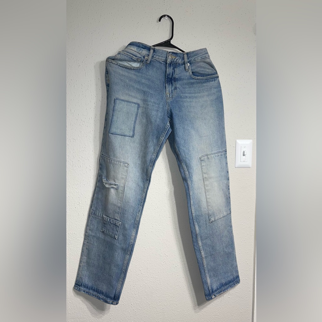Free Assembly Jeans Patchwork